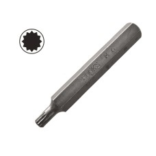 BIT 10MM (3/8 ) SPLINE M6 X 75MM, 20 DB, - www.parts-zone.hu