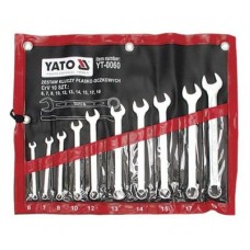 Csillag-villás kulcs készlet 10 részes 6-19 mm ipari CrV 6140 YATOCSILLAG-VILLÁS KULCSOK