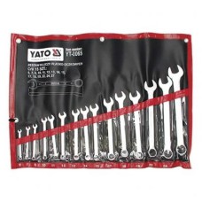 Csillag-villás kulcs készlet 15 részes 6-27 mm ipari CrV 6140 YATOCSILLAG-VILLÁS KULCSOK