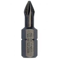 Yato csavarhúzó bitfej, philips, 1/4"x25 mm, PH1, 10 dbBITHEGY-TARTÓ