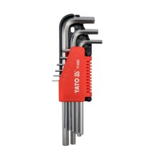 Imbuszkulcs készlet 9 részes (1,5-10 mm) CrV YATOIMBUSZKULCSOK