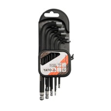 Imbuszkulcs készlet 10 részes, gömbfejű (1,27-10 mm) S2 YATOIMBUSZKULCSOK