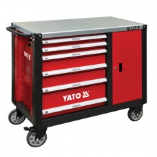 Szerszámkocsi 6 fiók + 1 szekrény YATO - www.parts-zone.hu Szerszámkocsi 6 fiók + 1 szekrény YATO