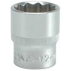 Dugókulcs 24 mm 1/2 col 12 szögletű YATO*DUGÓKULCSOK