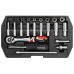 Yato dugókulcs készlet, 1/4", 23 darabos, CrVDUGÓKULCSOK