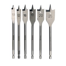 Fafúrószár készlet lapos 6 részes 10-25 mm YATO - www.parts-zone.hu Fafúrószár készlet lapos 6 részes 10-25 mm YATO
