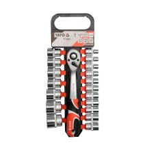 Dugókulcs készlet 19 részes 1/2 col: 8-32 mm CrV YATODUGÓKULCSOK