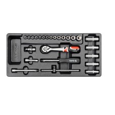 Dugókulcs készlet 25 részes(fiókbetét) YATODUGÓKULCSOK