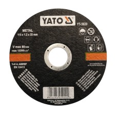 Vágókorong fémre 125x1.2x22 YATO