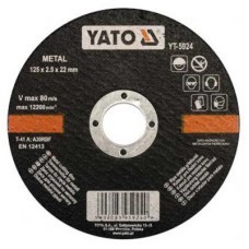 Yato Flexkorong, vágókrong, fémhez 125x2.5x22mm - www.parts-zone.hu Yato Flexkorong, vágókrong, fémhez 125x2.5x22mm