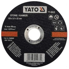 Vágókorong kőre 125x3,2x22 YATO - www.parts-zone.hu Vágókorong kőre 125x3,2x22 YATO