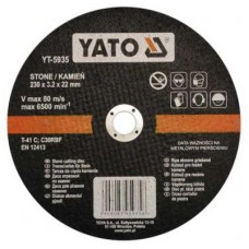 Vágókorong kőre 230x3,2x22 YATO - www.parts-zone.hu Vágókorong kőre 230x3,2x22 YATO