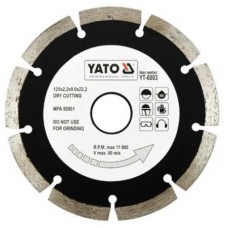 Gyémánt vágótárcsa 125 mm szegmentált YATO