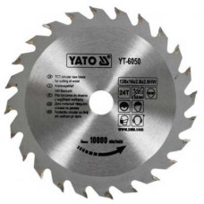 Fűrésztárcsa fához 130/16/24 YATO
