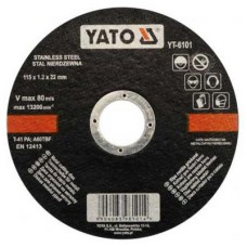 Vágókorong fémre 115x1,2x22 INOX YATO - www.parts-zone.hu Vágókorong fémre 115x1,2x22 INOX YATO