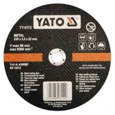 Yato Flexkorong, vágókorong, fémhez 230x3.2x22mm - www.parts-zone.hu Yato Flexkorong, vágókorong, fémhez 230x3.2x22mm