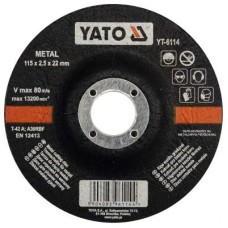 Yato Flexkorong, vágókorong, fémhez 115x2.5x22mm - www.parts-zone.hu Yato Flexkorong, vágókorong, fémhez 115x2.5x22mm
