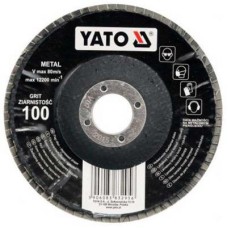 Yato Lamellás csiszolókorong, P80, 125x22,2mm - www.parts-zone.hu Yato Lamellás csiszolókorong, P80, 125x22,2mm